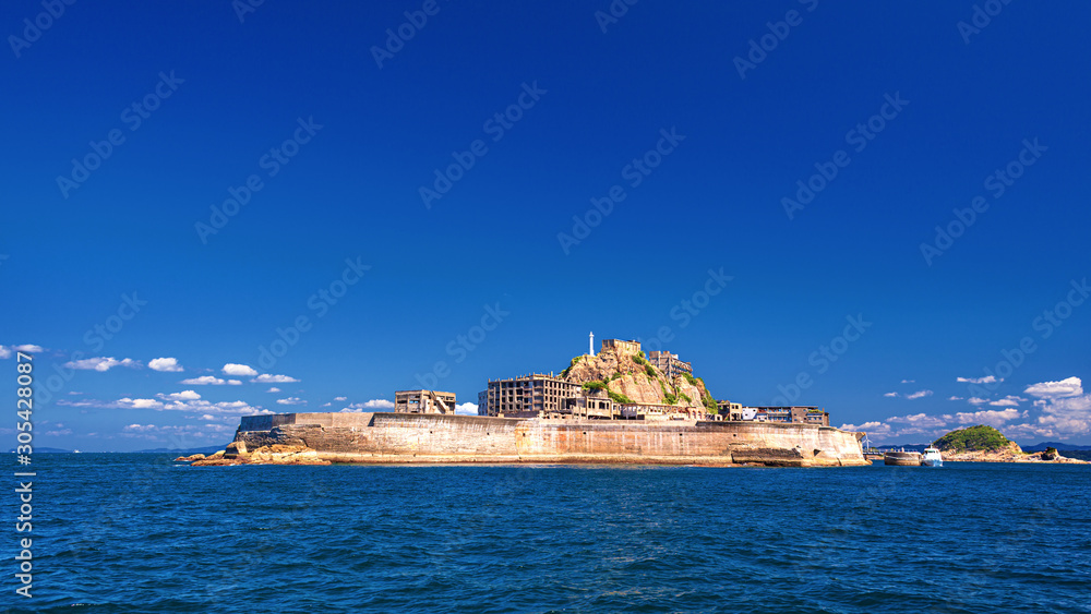 長崎県・長崎市 軍艦島(端島)の風景 長崎県・長崎市 軍艦島(端島)の風景