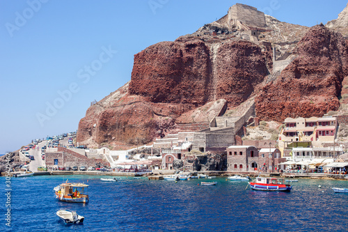 Red beaches in Santorini, Greek Islands