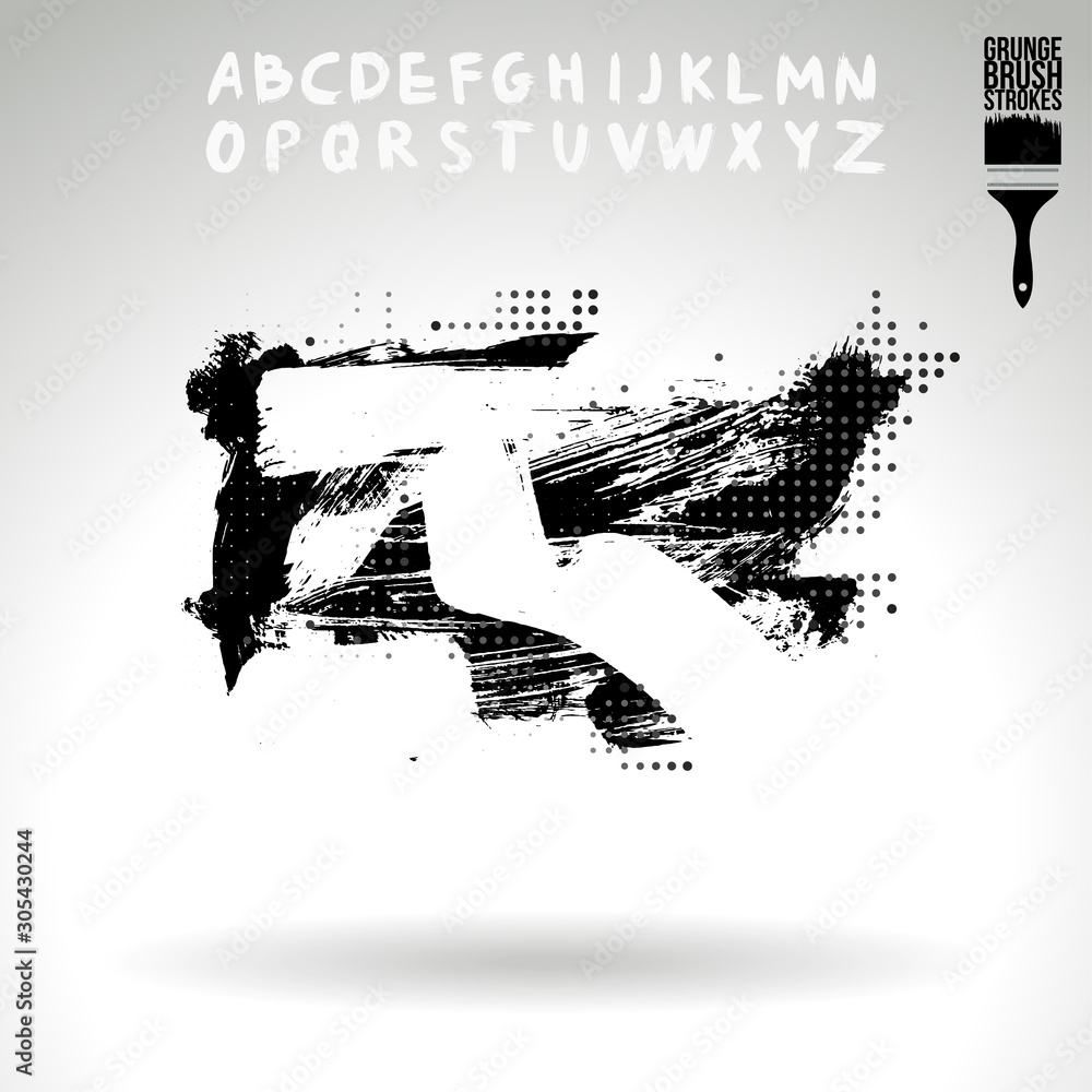 Black brush stroke and texture. Grunge vector abstract hand - painted element. Underline and border design. Black brush stroke and texture. Grunge vector abstract hand - painted element. Underline and border design.