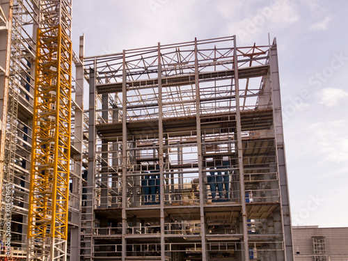 The construction of an enrichment factory. Mining and processing plant. Sylvinite mining. Petrikov District, Republic of Belarus.