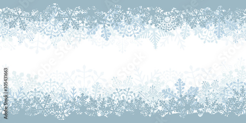 Abstract Christmas snowflake banner design
