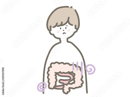 人体の腸　男の子