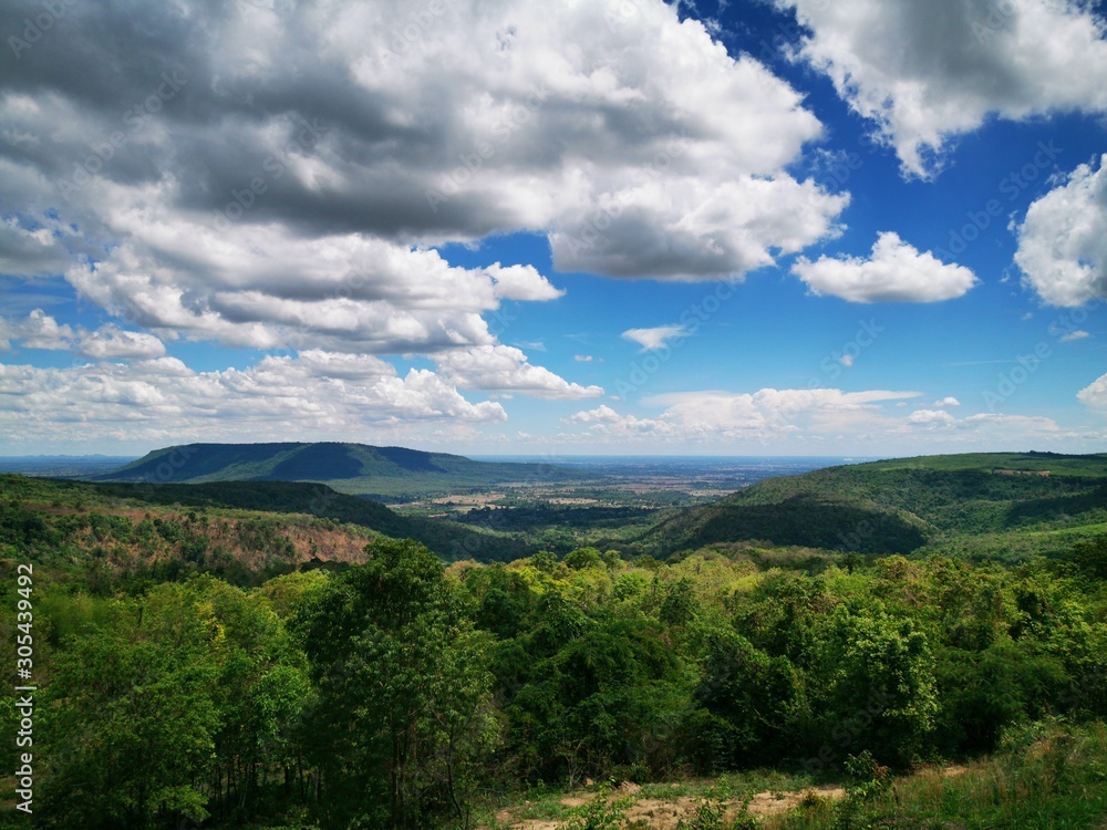 Fototapeta premium Bluesky, Cloud, Landscape