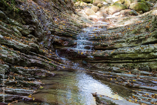 Svirskoye gorge in autumn is a landmark of Lazarevsky district of Sochi, Russia. 5 November 2019 photo