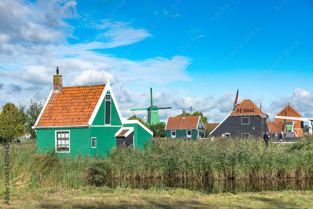 Volendam village in the Netherlands.