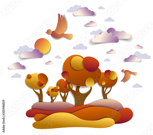 Scenic autumn landscape of ...