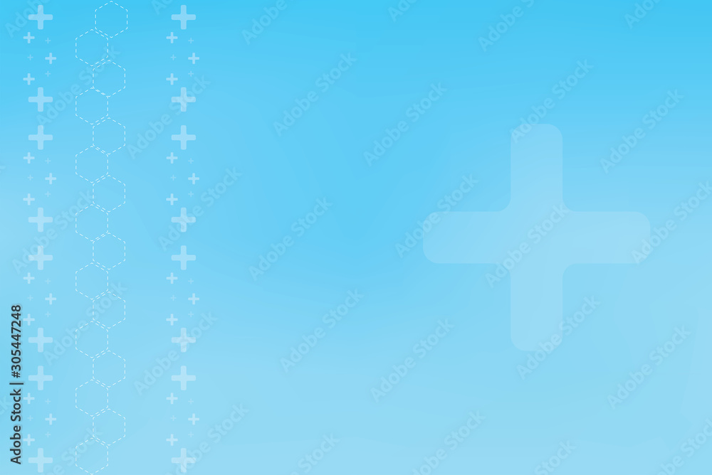 Obraz premium Geometry, positive and hexagon symbols Medical concept background