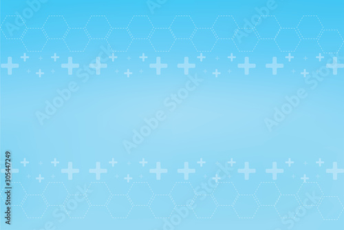 Geometry, positive and hexagon symbols Medical concept background
