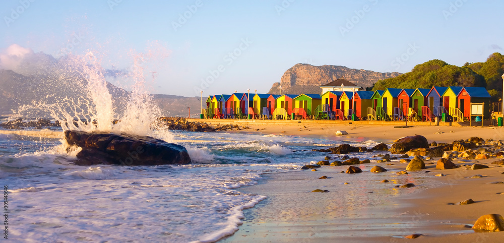 Naklejka premium St James Beach, Cape Town, South Africa