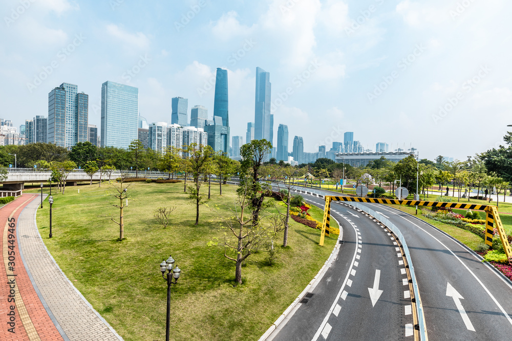 Obraz premium Landscape of Guangzhou city, China