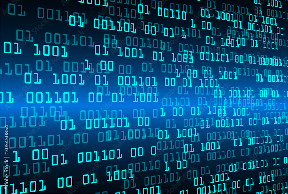 Blue cyber circuit future technology concept background Blue cyber circuit future technology concept background