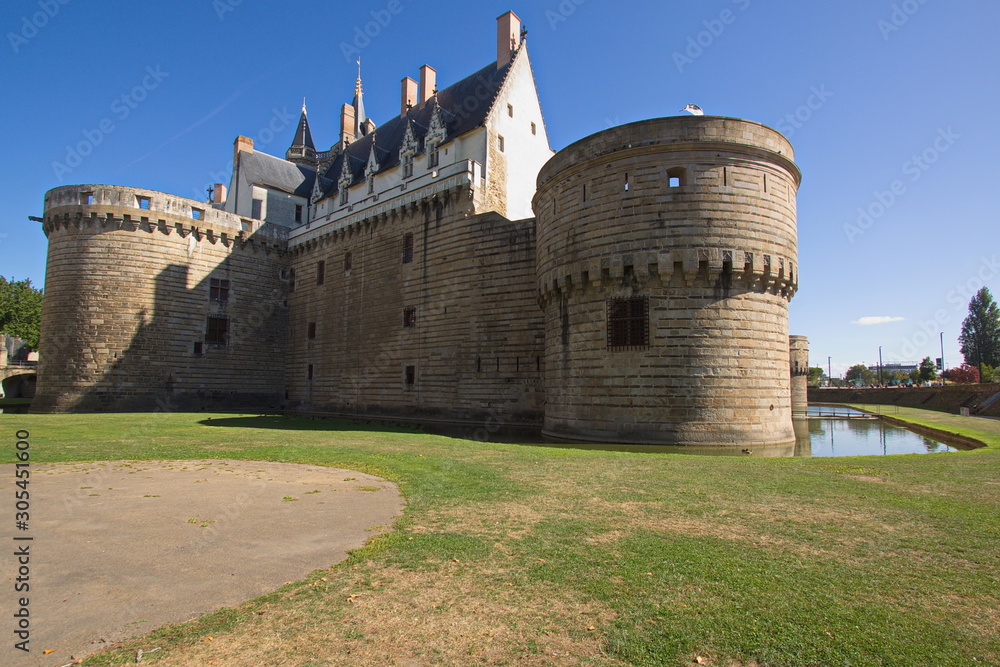 Chateau des ducs de Bretagne in Nantes in France,Europe