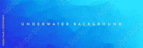 Abstract vector geometric wavy background. Minimalistic colorful gradient wallpaper. Futuristic UI design. Water flow design. Polygonal future concept cover template. Blue wave. Triangle web layout