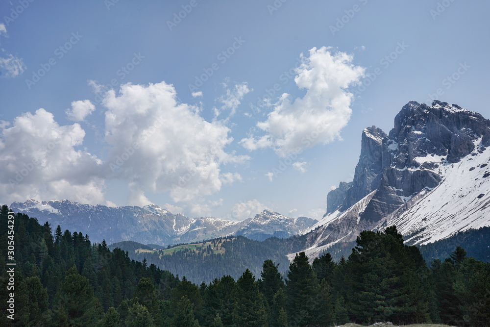 Fototapeta premium Landscape nature mountan in Alps, Dolomites