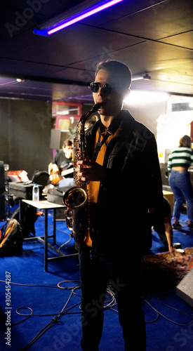 Cool Saxophone Player