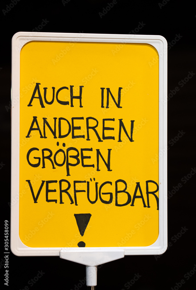 Fototapeta premium Grössen