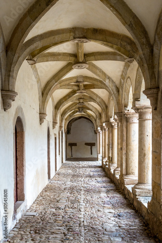 Colonnade in landmark medieval convent building