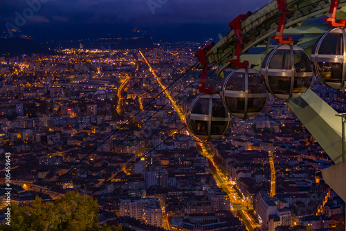 Obraz na płótnie Téléphérique Bastille Grenoble