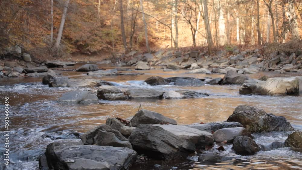 Rock Creek, north of Boulder Bridge, looking upstream - Rock Creek Park - Washington, DC - Autumn Rock Creek, north of Boulder Bridge, looking upstream - Rock Creek Park - Washington, DC - Autumn
