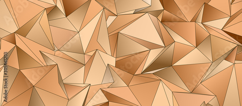 3d Triangles, abstract background. Design wallpaper.