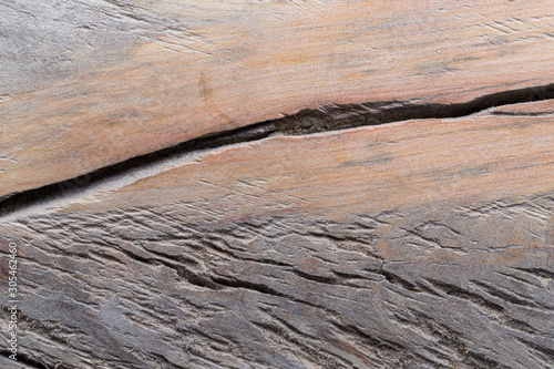 Surface of old textured wooden board for background