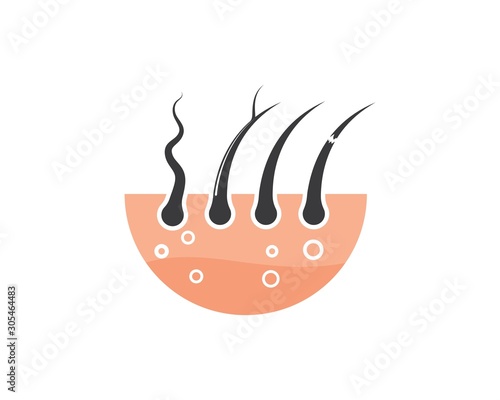 hair root icon vector illustration design