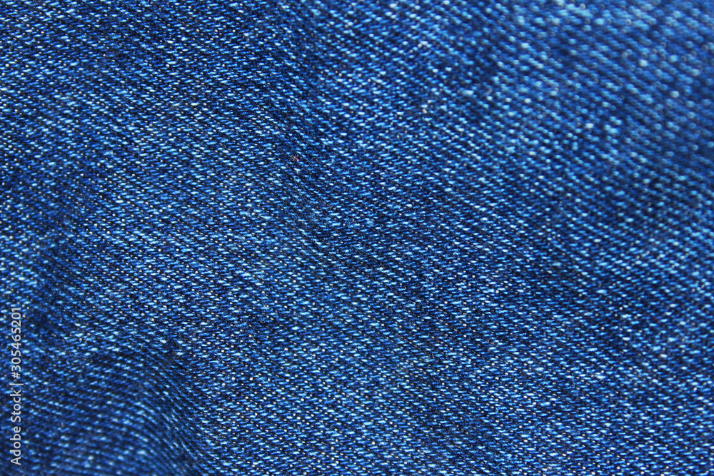 Blue jeans background, vivid denim texture. Dark blue jean fabric, vintage denim  cloth surface, blank clothing template Stock Photo | Adobe Stock