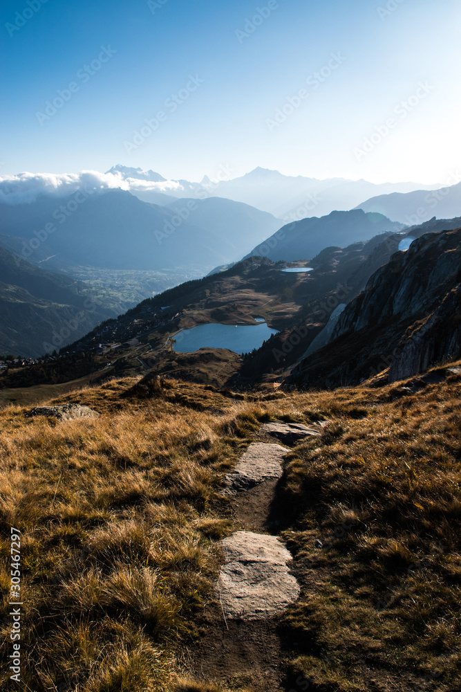 Switzerland, hiking Aletsch