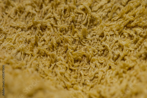 Detail shot of yellow towel