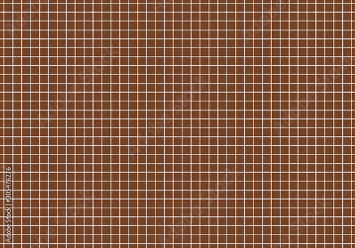 Small scales of white grid on dark brown tone background for simple decoration, seamless pattern, and making cool banner on page, presentation and website