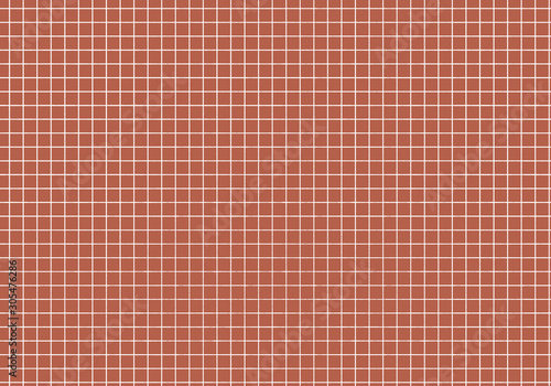 Small scales of white grid on light brown tone background for simple decoration, seamless pattern, and making cool banner on page, presentation and website