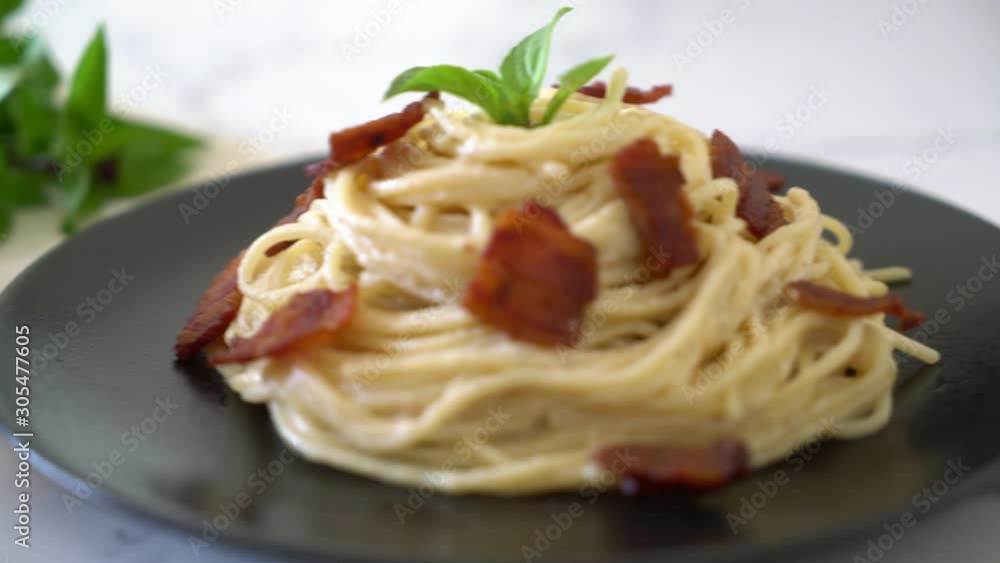 spaghetti cream cheese with bacon spaghetti cream cheese with bacon