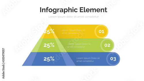 Infographic design template with option or process for business presentation © Ong Graph