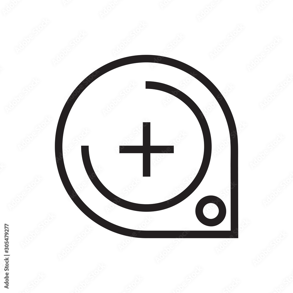 Black line Zoom icon isolated on white background. Research, web concept. Vector Illustration Black line Zoom icon isolated on white background. Research, web concept. Vector Illustration