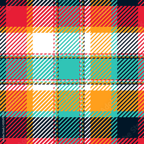 Plaid or tartan vector is background or texture in many color