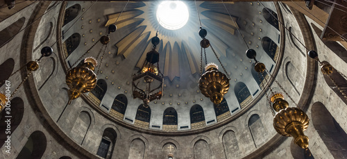 Obraz na plátně Aedicula where, according to Christian religious tradition, the body of Jesus was buried