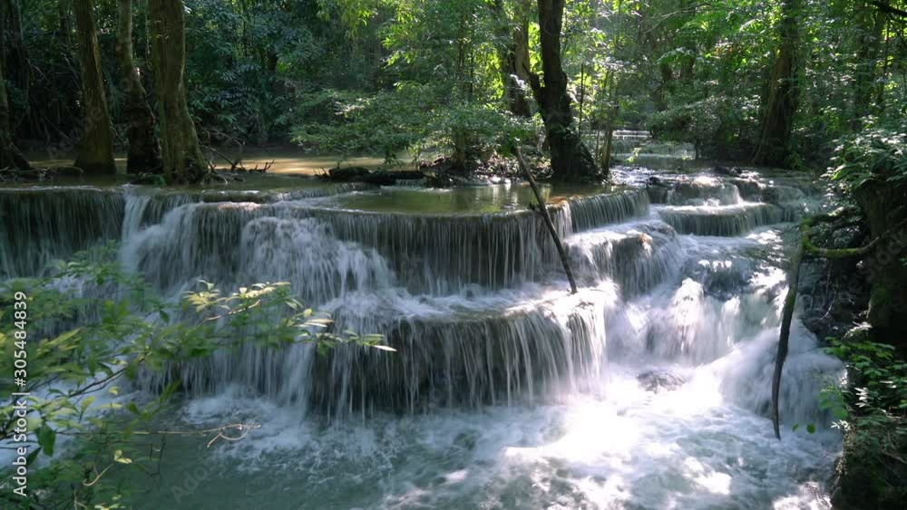 Beautiful Huay Mae Kamin Waterfall at Kanchanaburi in Thailand Beautiful Huay Mae Kamin Waterfall at Kanchanaburi in Thailand