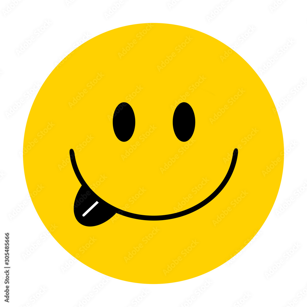 Smiley yellow face emoji on a white background. Smiley yellow face emoji on a white background.