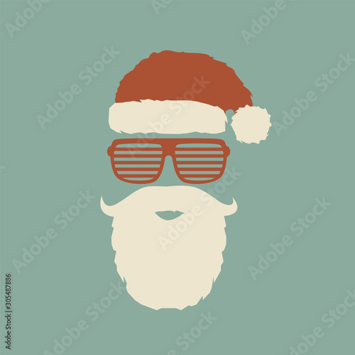 Santa with Christmas party concept. To see the other vector Christmas illustrations   please check Christmas collection.