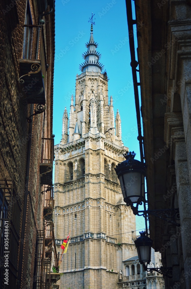 Tower of Toledo's Cathedral, Spain Tower of Toledo's Cathedral, Spain