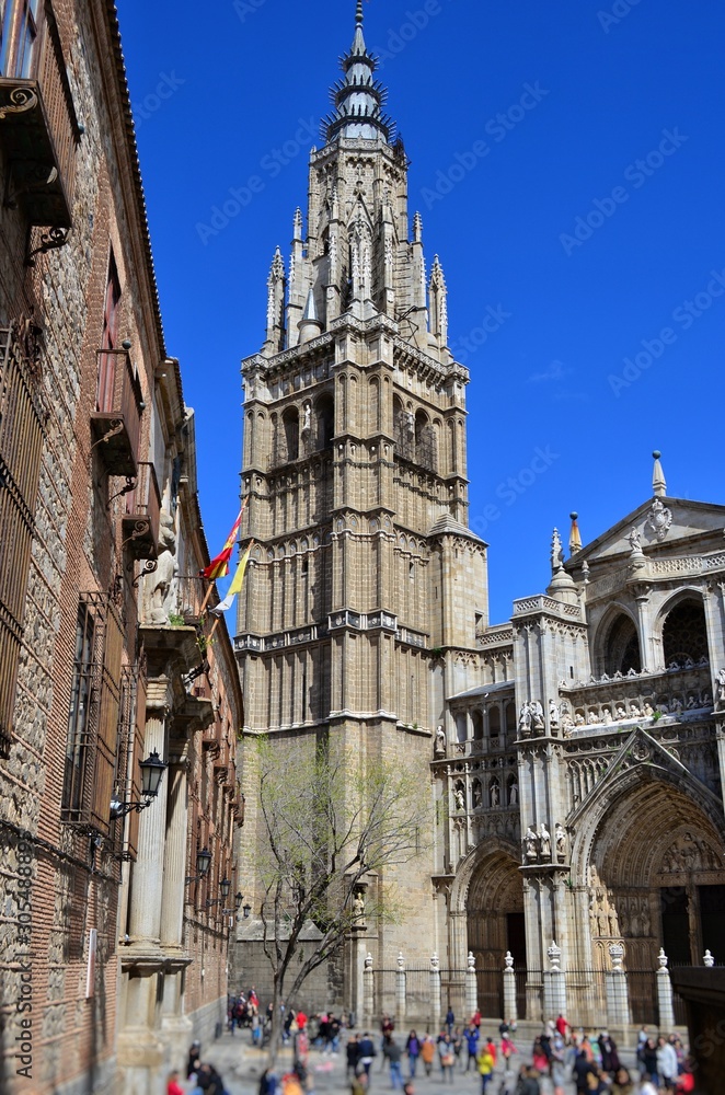 Fototapeta premium Tower of Toledo's Cathedral, Spain
