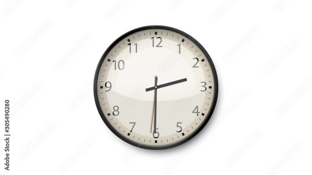 Design Clock Time Lapse/ 4k animation of a black and white clock time lapse with soft clean and simple design Design Clock Time Lapse/ 4k animation of a black and white clock time lapse with soft clean and simple design