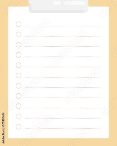 Clipboard template. To do list, checklist, note. Printable daily plan, schedule, timetable. Planner template. 