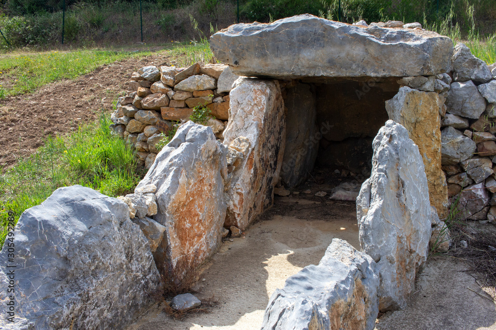 Reproduction of a prehistoric tomb Reproduction of a prehistoric tomb