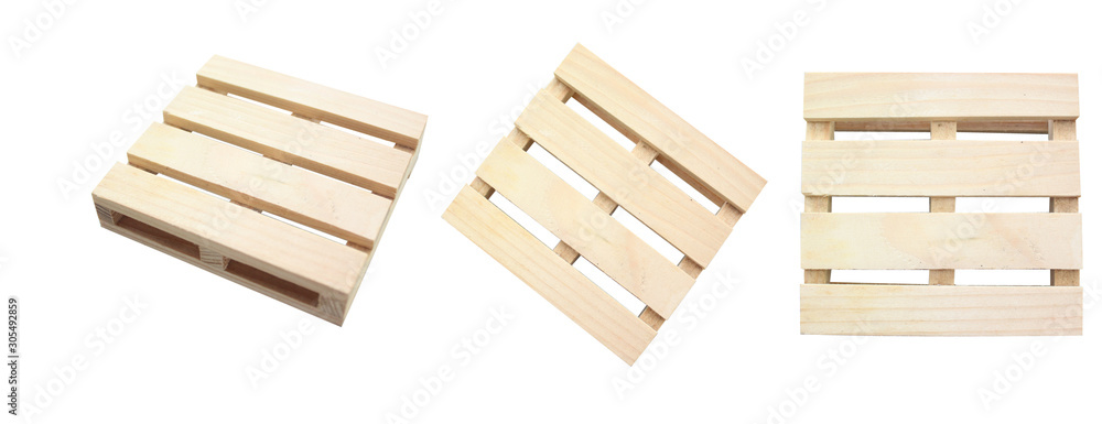 Close up of Wooden crate isolate on white background. Close up of Wooden crate isolate on white background.