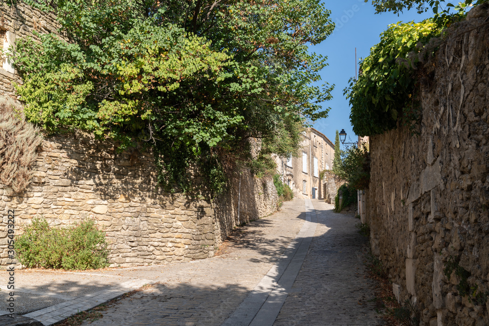 maubec alley ancient mediaeval street village of Provence france