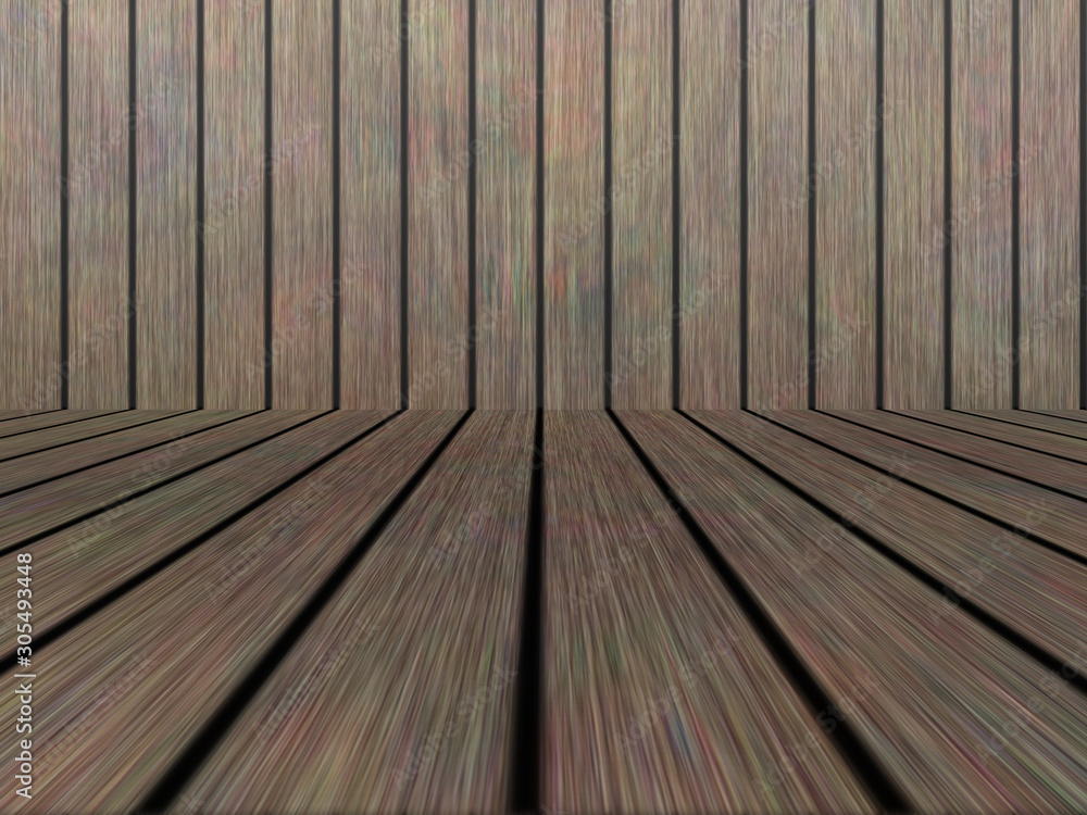 Fototapeta premium Wood texture background pattern. Dark hardwood planks surface of wooden board floor wall fence. Abstract timber decorative illustration.