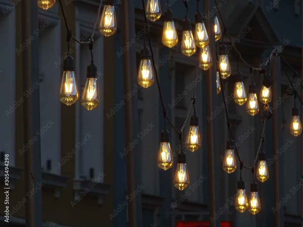 Fototapeta premium candles of a street