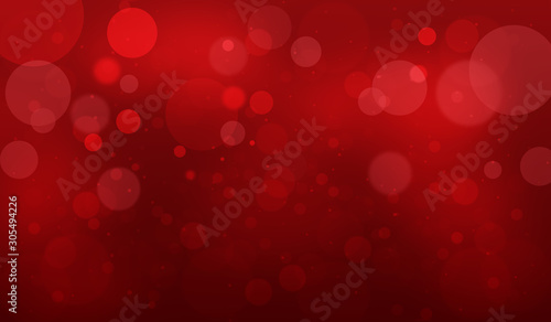 red glitter Abstract texture Christmas background with light bokeh on red background