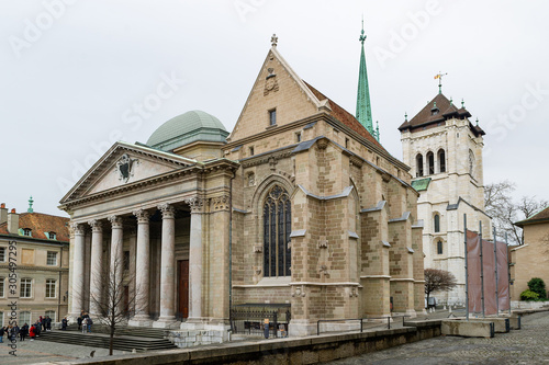 Saint Pierre Cathedral in Geneva, Switzerland